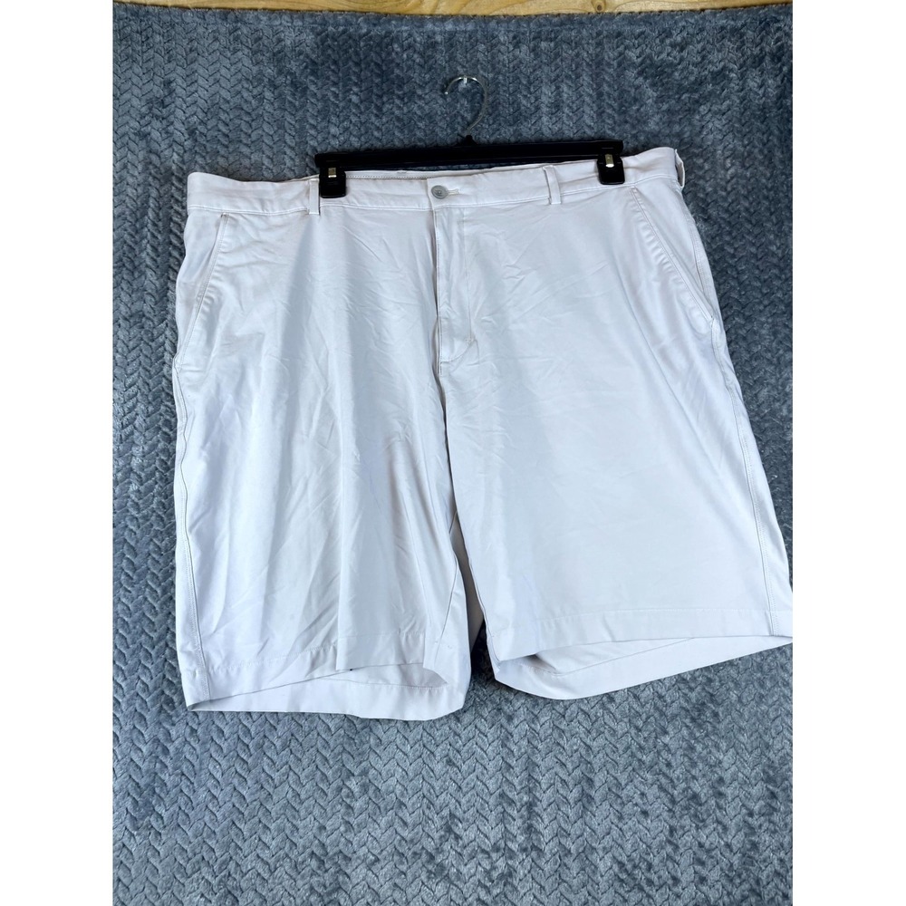 Greg Norman Chino Shorts Mens 42 Blue Flat Front Stretch Performance Workout